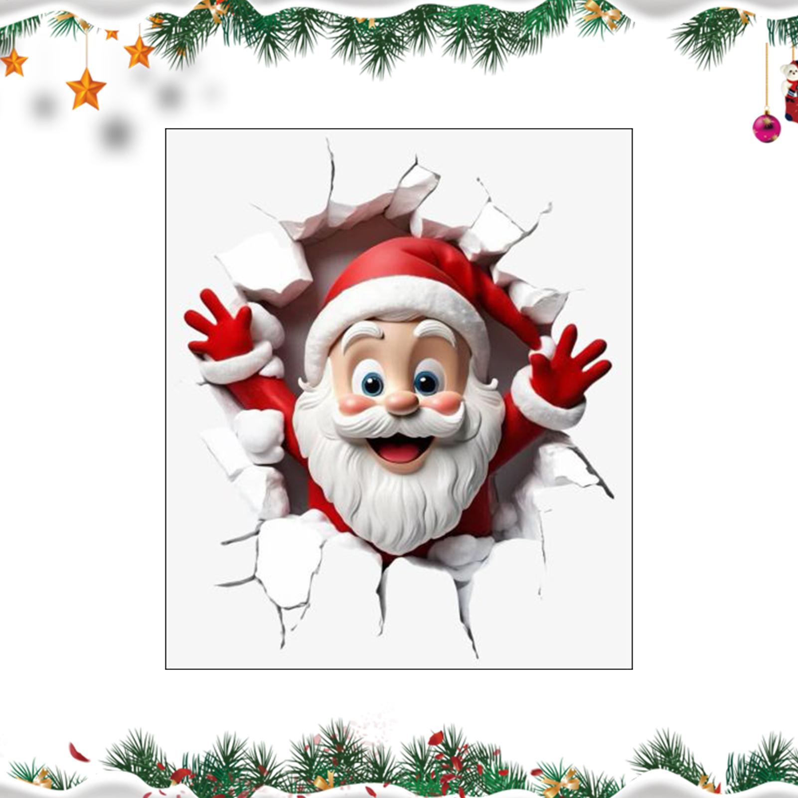 Home Bathroom Break - Christmas Toilet Seat Sticker Santa Claus