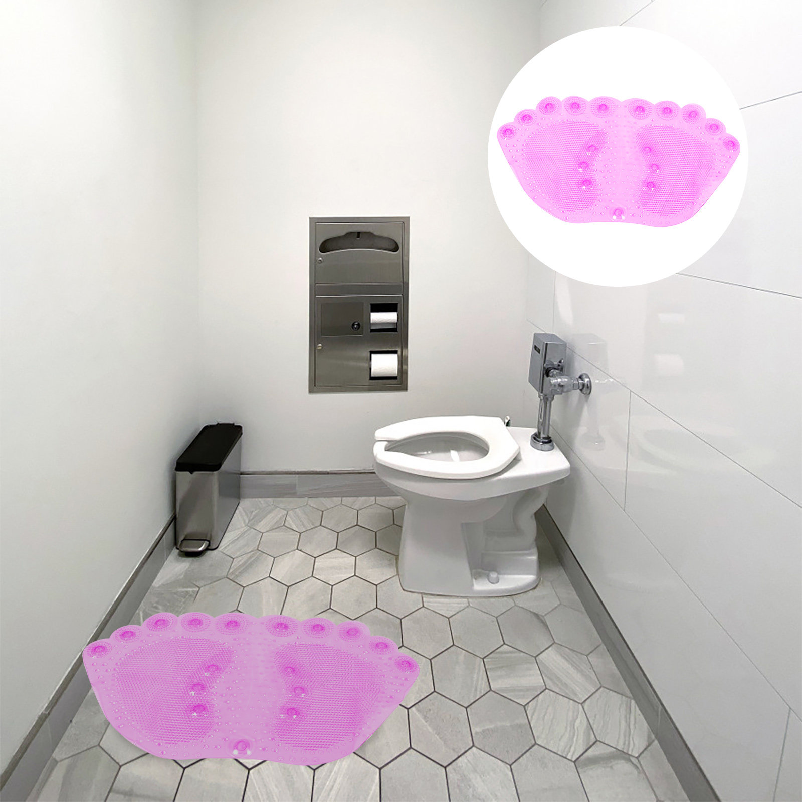 Home Bathroom Spa - 1Pcs Massage Bathing Mat PVC Non-Skid
