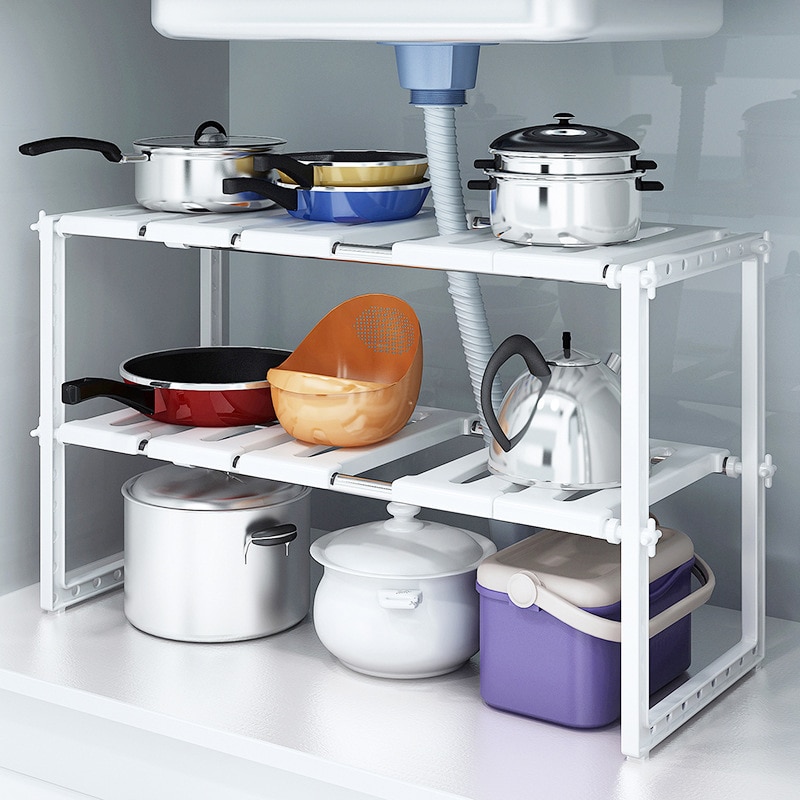 Home Depot Bathroom Sink - Under Sink Organizer 2-Tier Expandable Cabinet