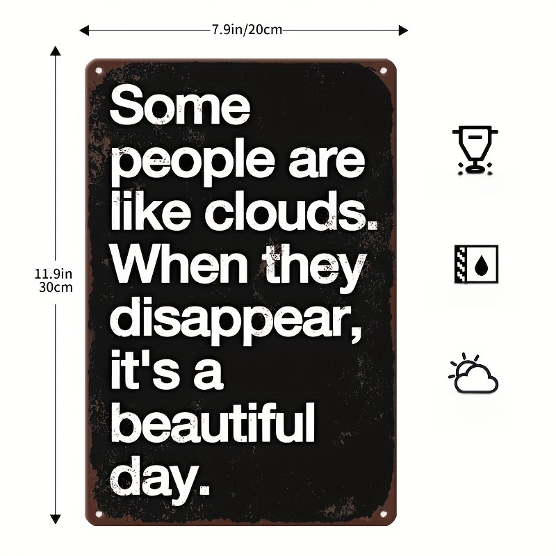 Home Bathroom Sign - A Fun Metal Sign, Humorous Decor