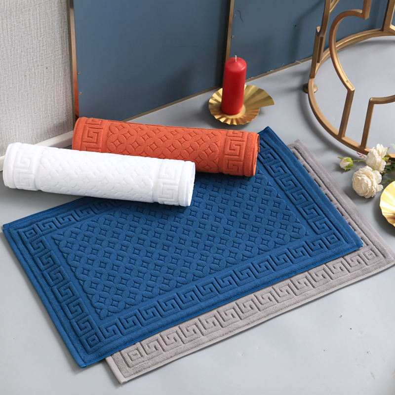 Home Bathroom Spa - Luxury 45x75cm Cotton Bath Towel Mat