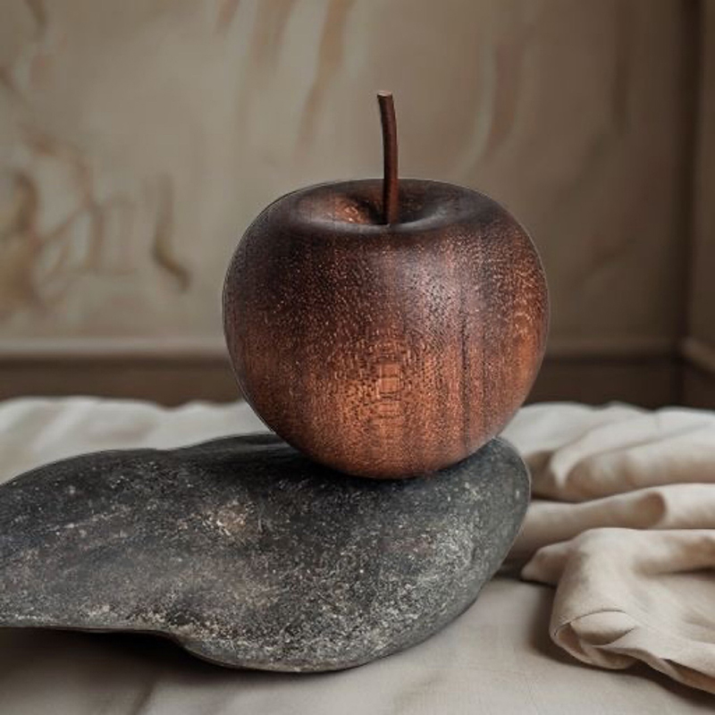 1PCS Of Wooden Apple Shaped Es - Home Bathroom Essentials recension och pris