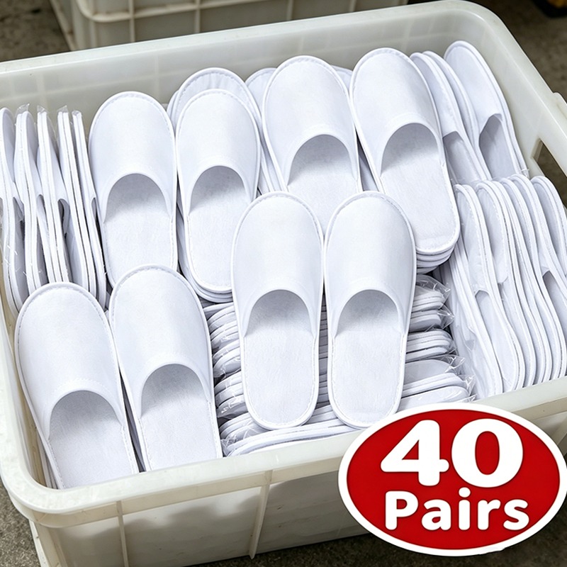 40pairs 2026 White Hotel Slipp - Home Bathroom Spa recension och pris