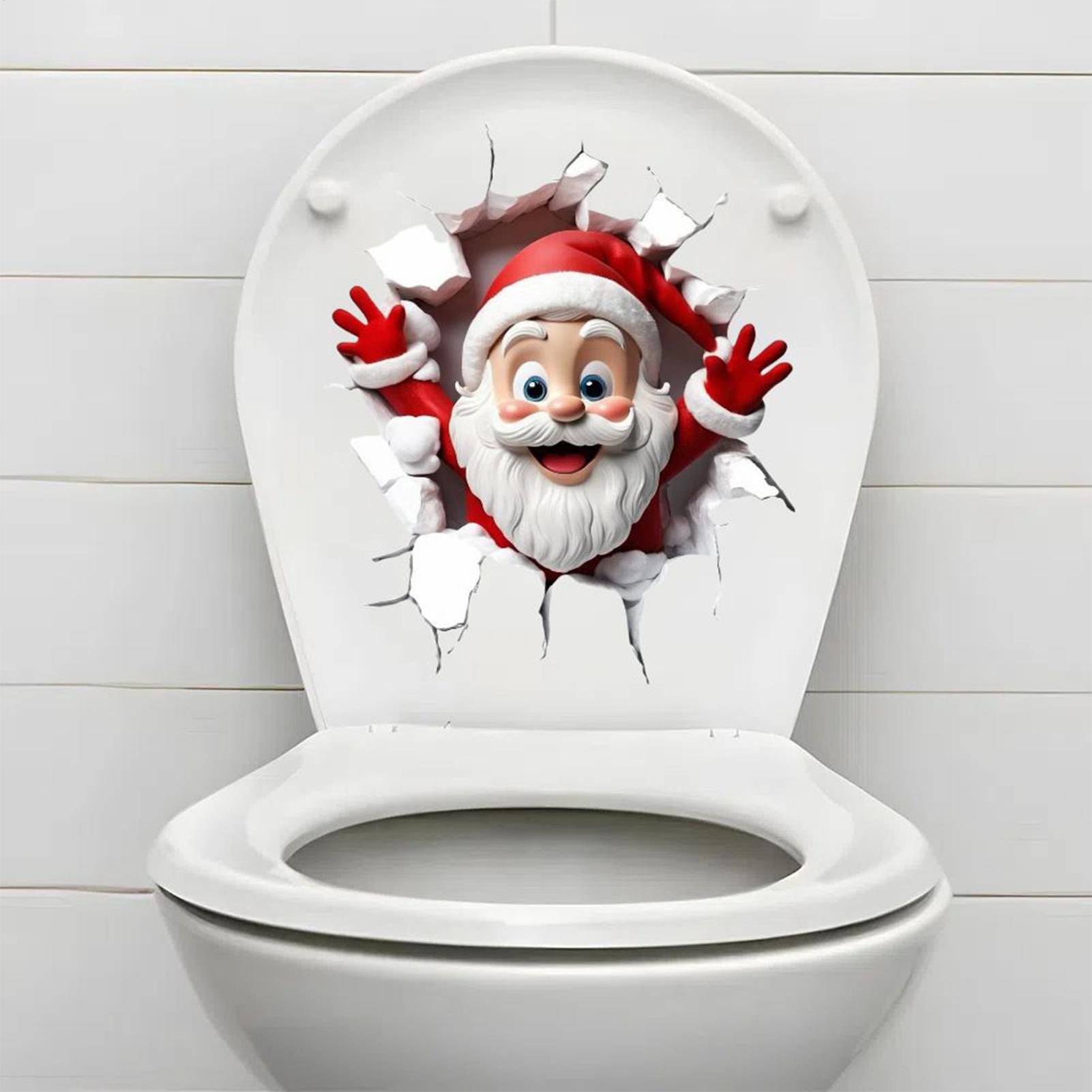 Christmas Toilet Seat Sticker  - Home Bathroom Break recension och pris