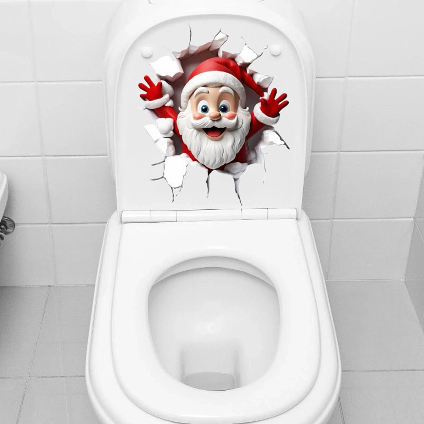 Christmas Toilet Seat Sticker  - Home Bathroom Break recension och pris