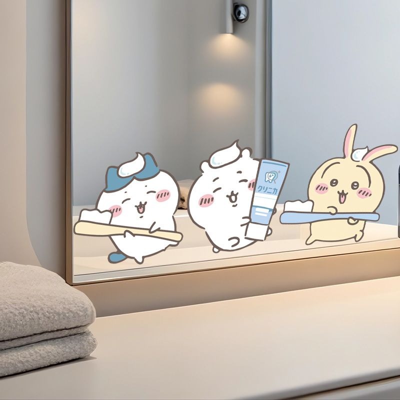 Hot Chiikawa Mirror Stickers S - Home Bathroom Essentials recension och pris