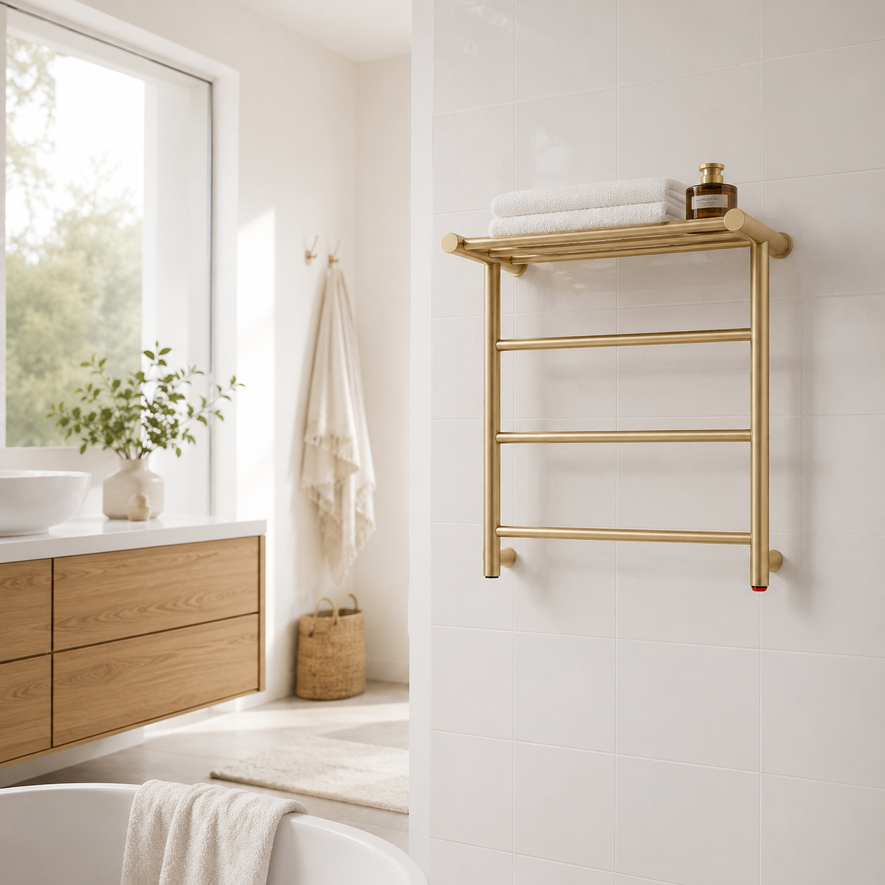 2026 New Gold Wall-Mounted Ele - Towel Warmer Electric recension och pris