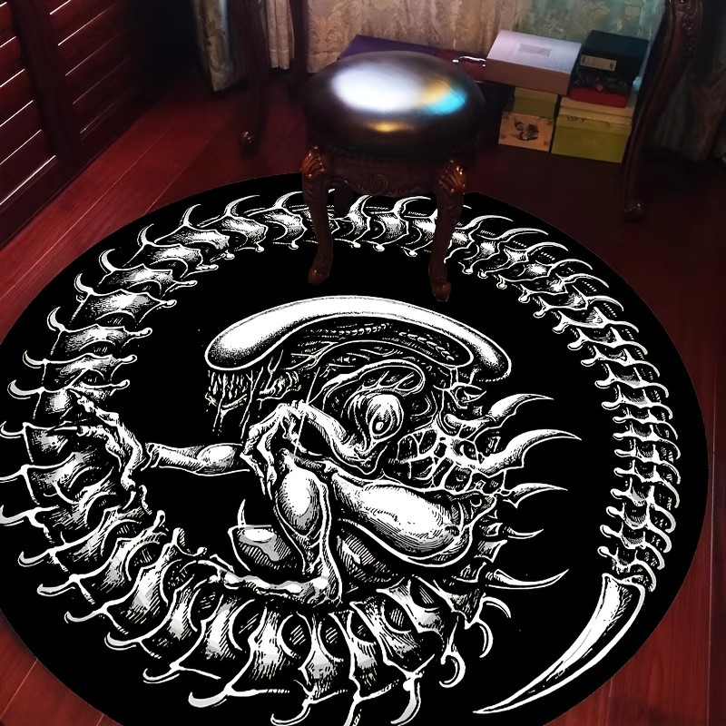 Round Alien Xenomorph Rug Sci- - Home Bathroom Movie recension och pris