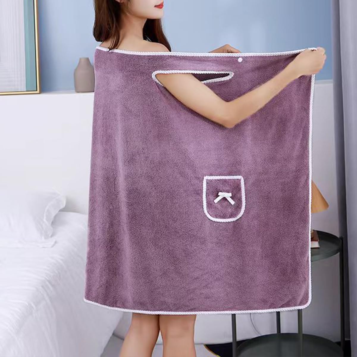Fast Drying Wearable Bath Towe - Home Bathroom Spa recension och pris