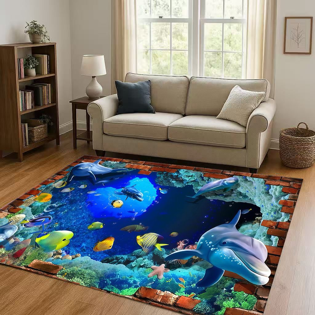 New 3D Illusion Underwater Wor - Home Bathroom Break recension och pris
