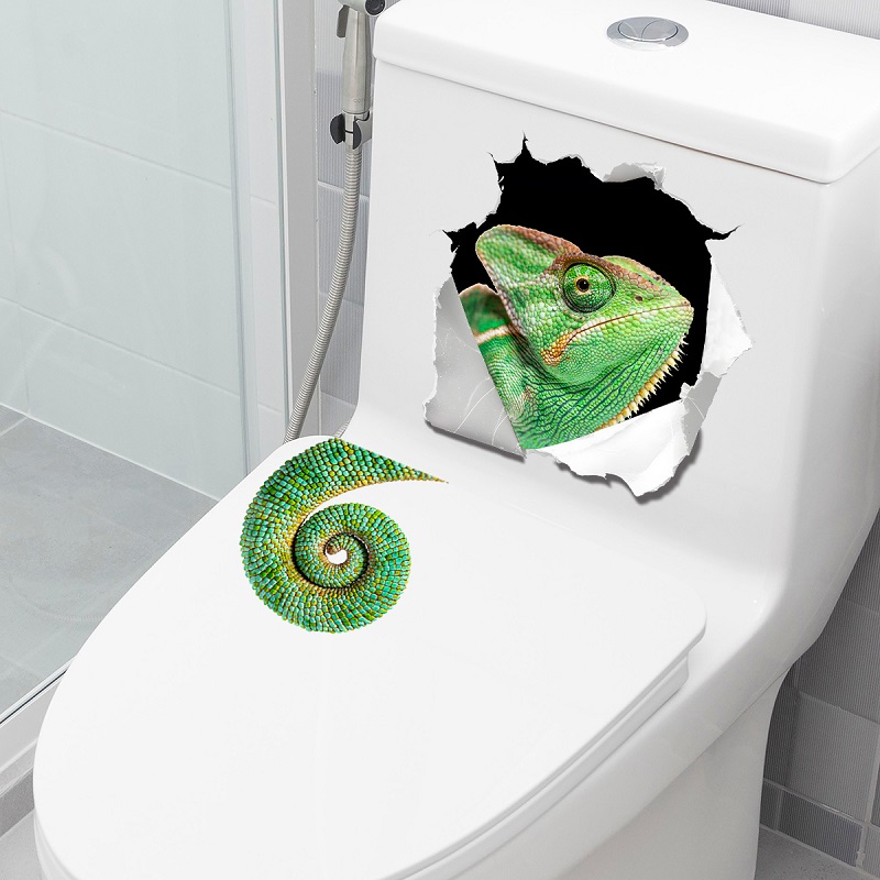 Whimsical Wall-Breaking Lizard - Home Bathroom Break recension och pris