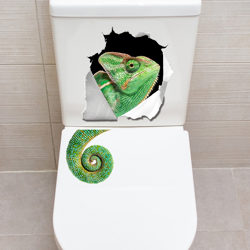Whimsical Wall-Breaking Lizard - Home Bathroom Break recension och pris