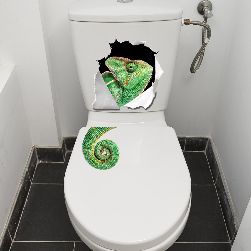 Whimsical Wall-Breaking Lizard - Home Bathroom Break recension och pris