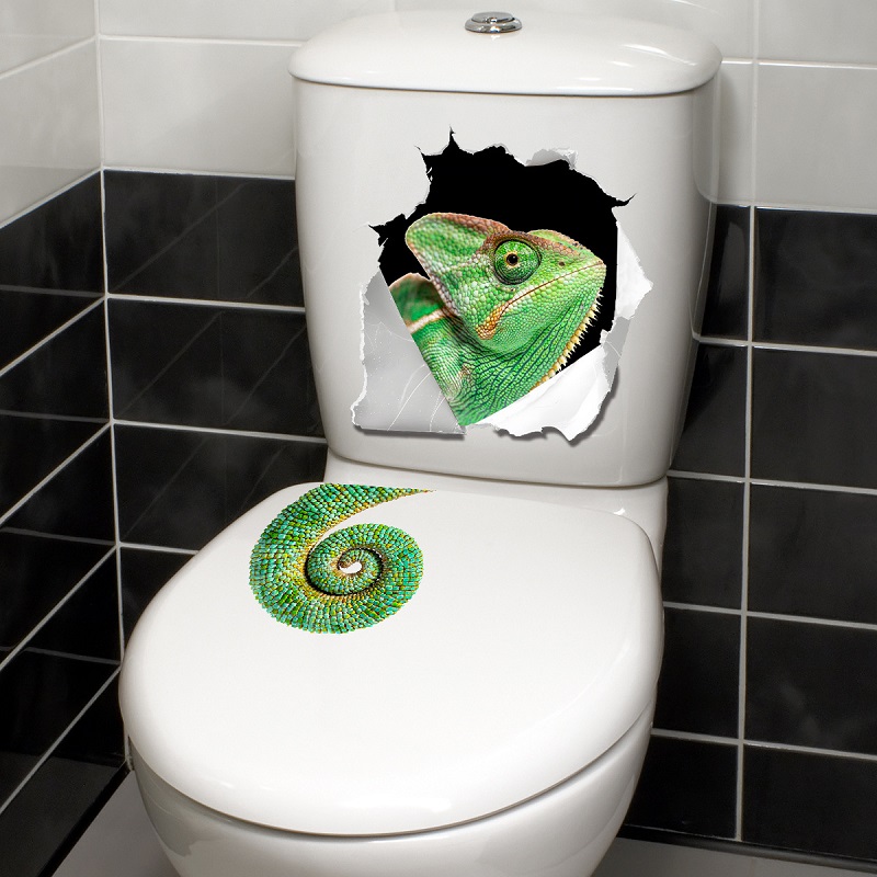 Whimsical Wall-Breaking Lizard - Home Bathroom Break recension och pris