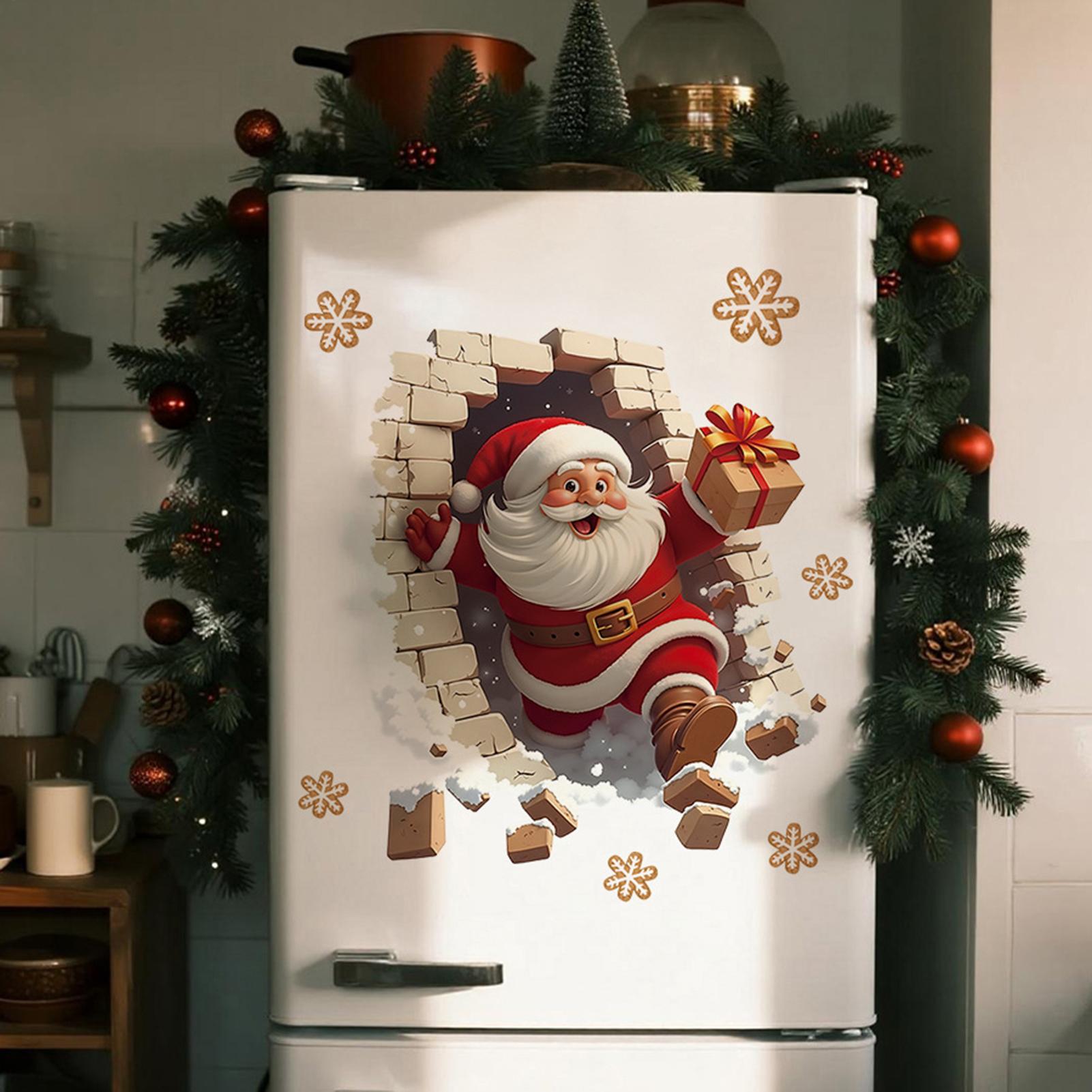 Christmas Santa Wall Decals Ch - Home Bathroom Break recension och pris