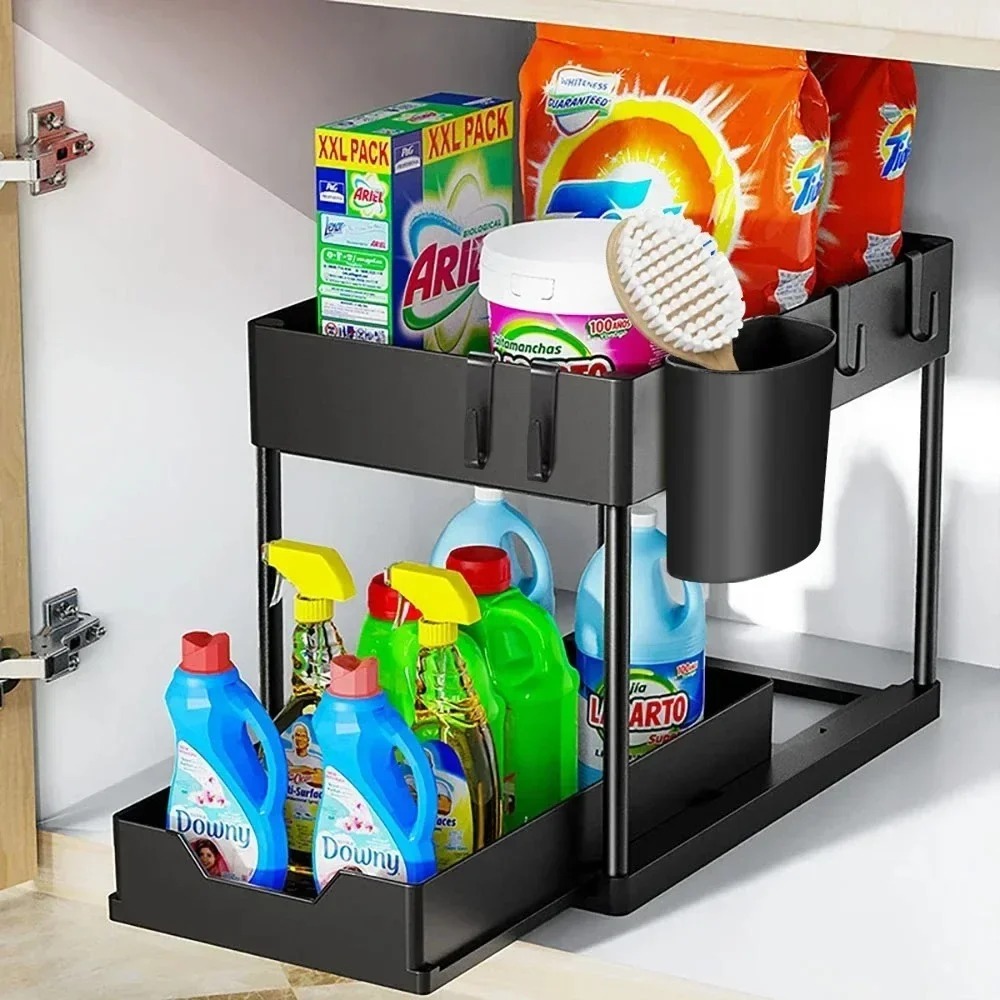 2-Tier Pull Out Under Sink Org - Home Depot Bathroom Sink recension och pris