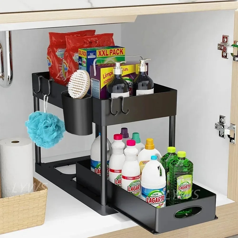 2-Tier Pull Out Under Sink Org - Home Depot Bathroom Sink recension och pris