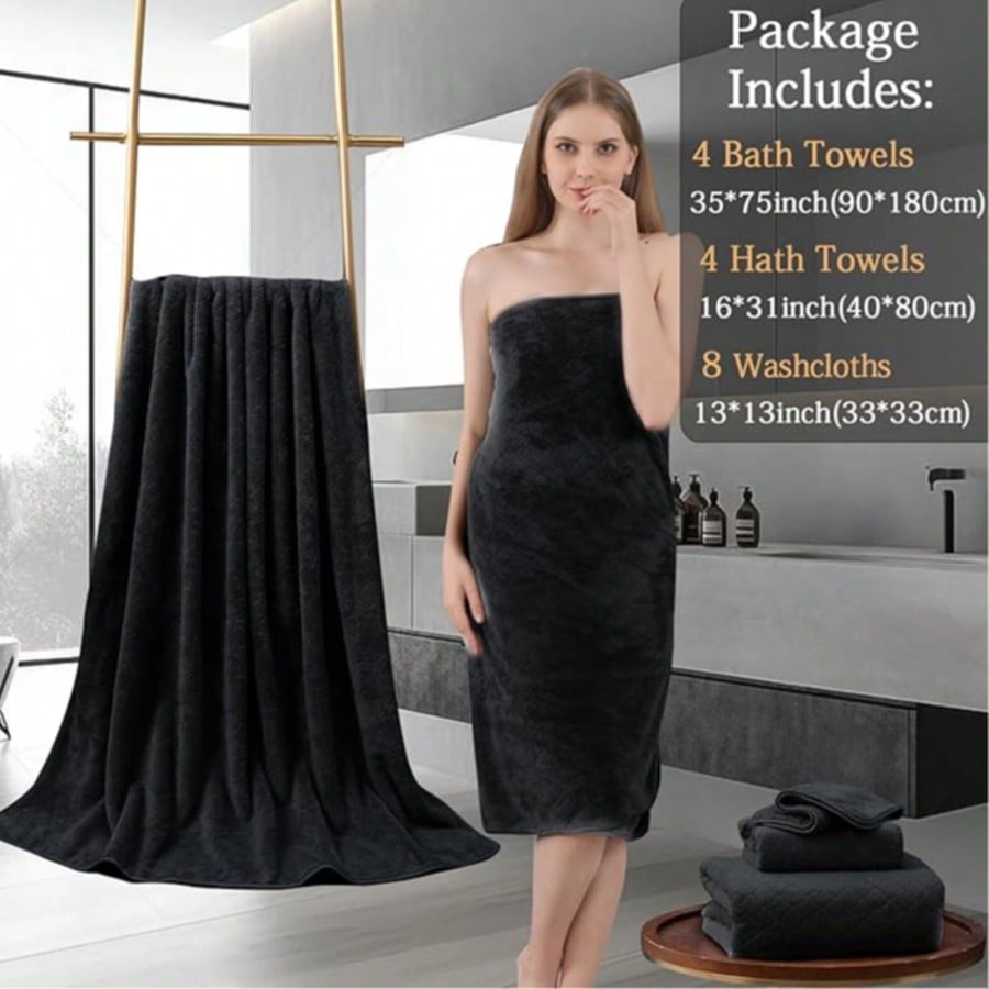 Oversized Bath Towel Set Luxur - Home Bathroom Spa recension och pris