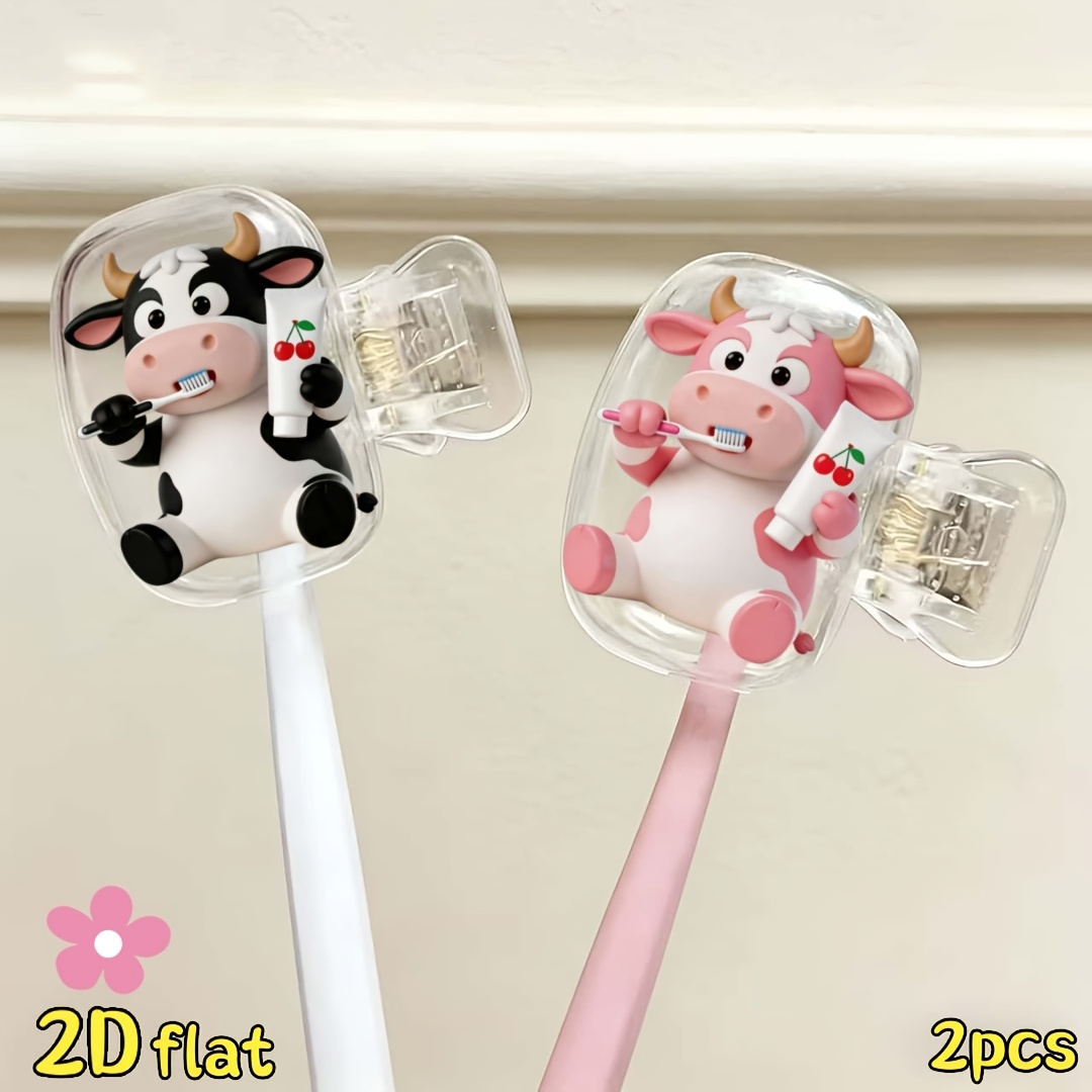 2pcs Cow Toothbrush Holder Tra - Home Bathroom Essentials recension och pris