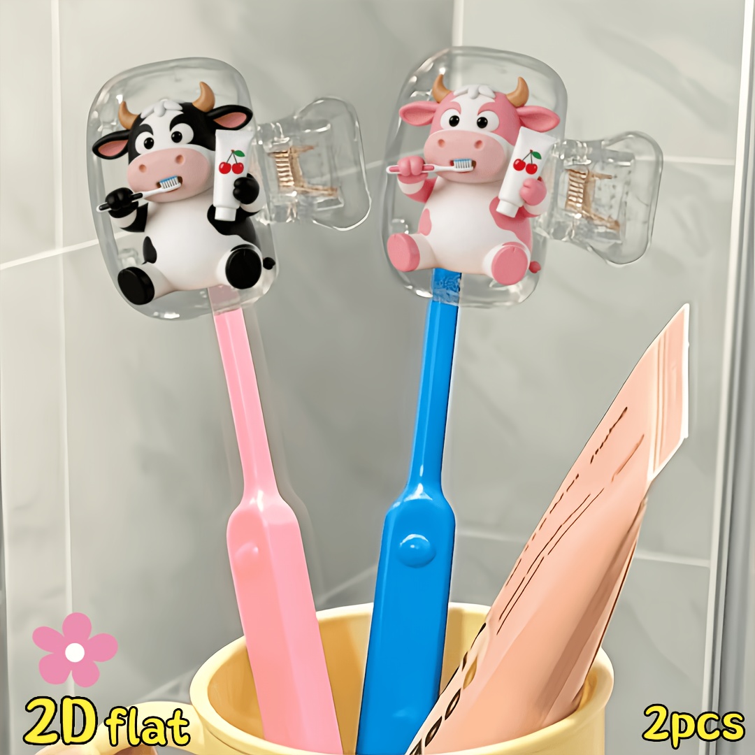 2pcs Cow Toothbrush Holder Tra - Home Bathroom Essentials recension och pris