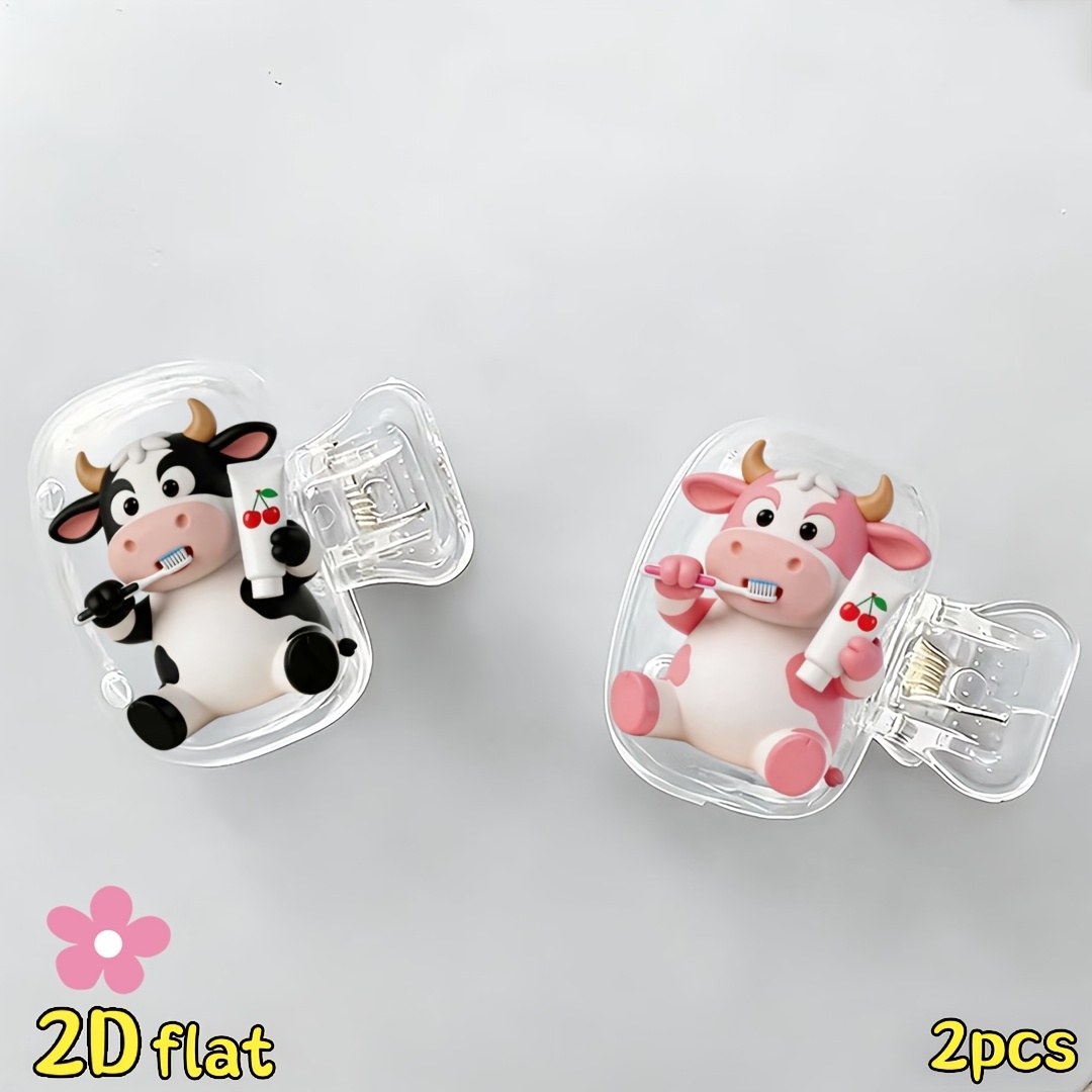 2pcs Cow Toothbrush Holder Tra - Home Bathroom Essentials recension och pris