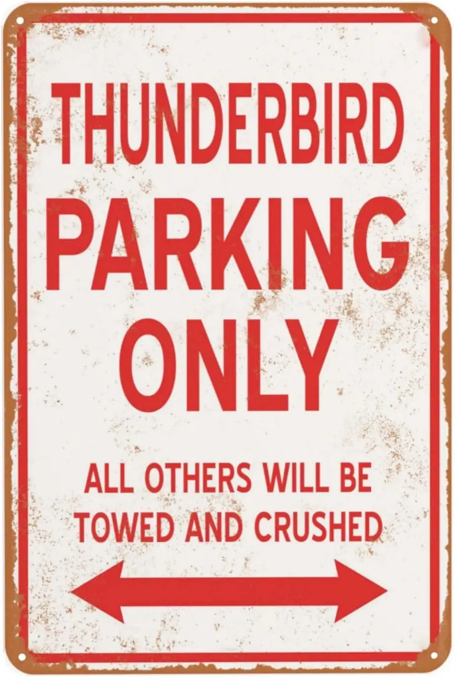 Vintage Metal Sign Thunderbird - Home Bathroom Sign recension och pris