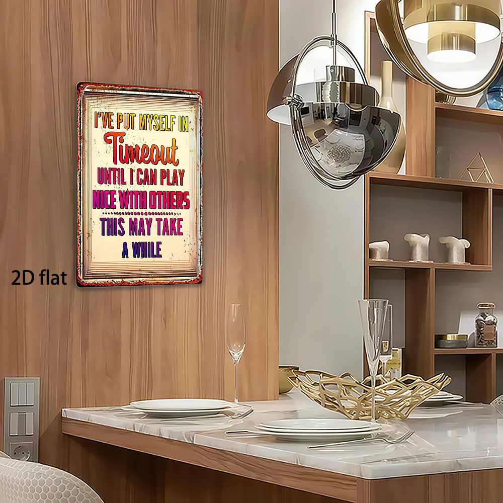 2D Metal Sign, Retro Iron Wall - Home Bathroom Break recension och pris