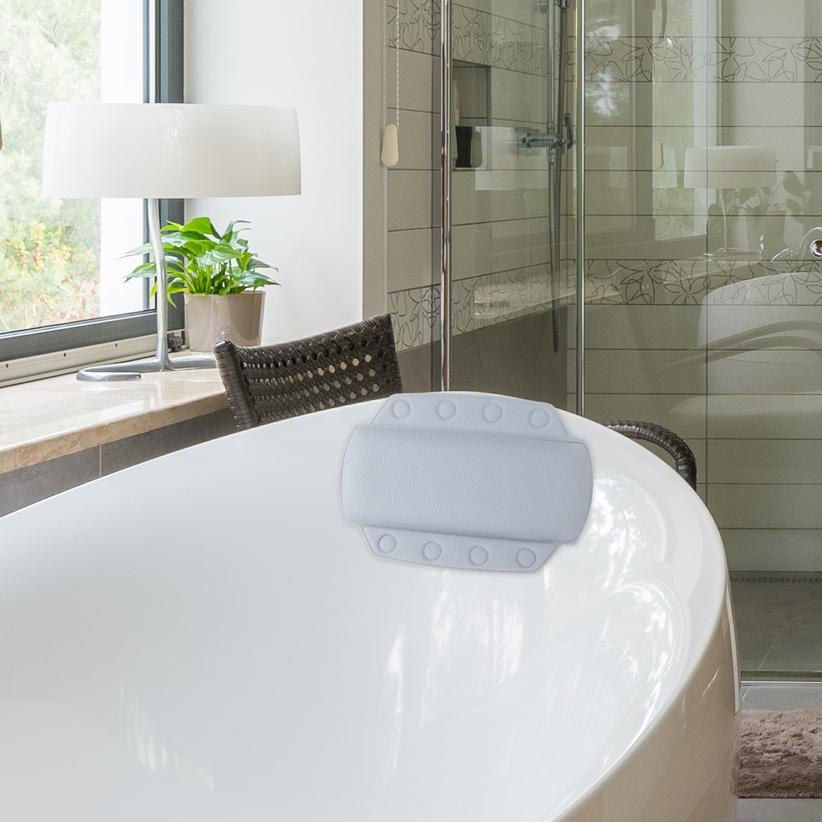 Bathtub Pillow with Suction Cu - Home Bathroom Spa recension och pris