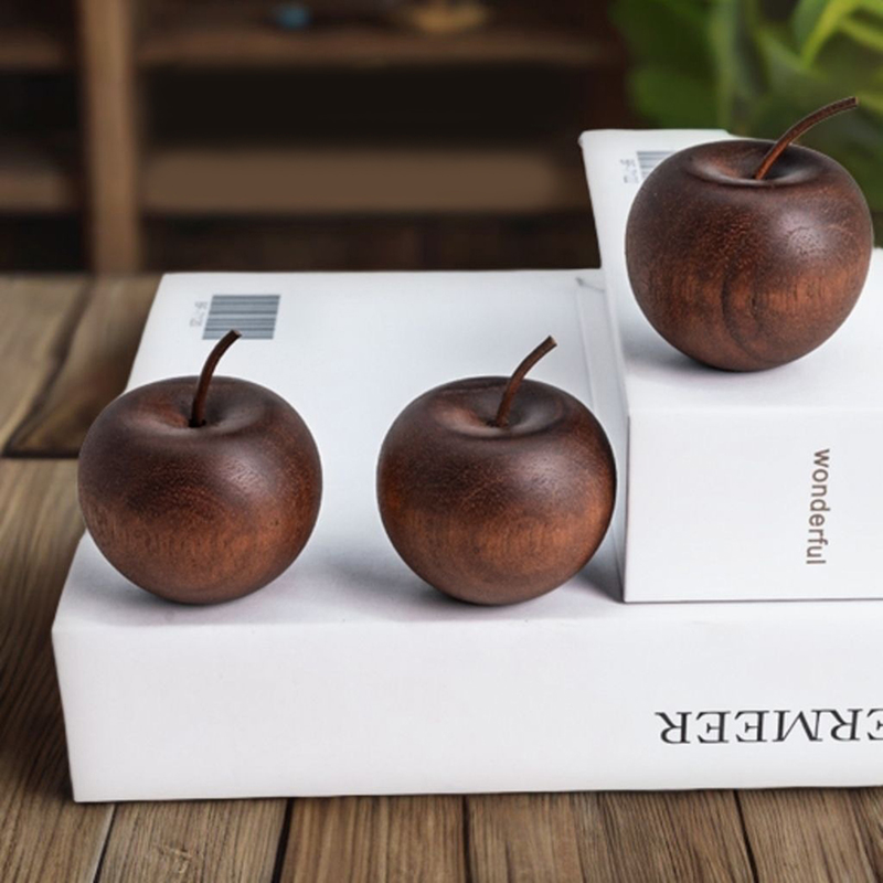 1PCS Of Wooden Apple Shaped Es - Home Bathroom Essentials recension och pris