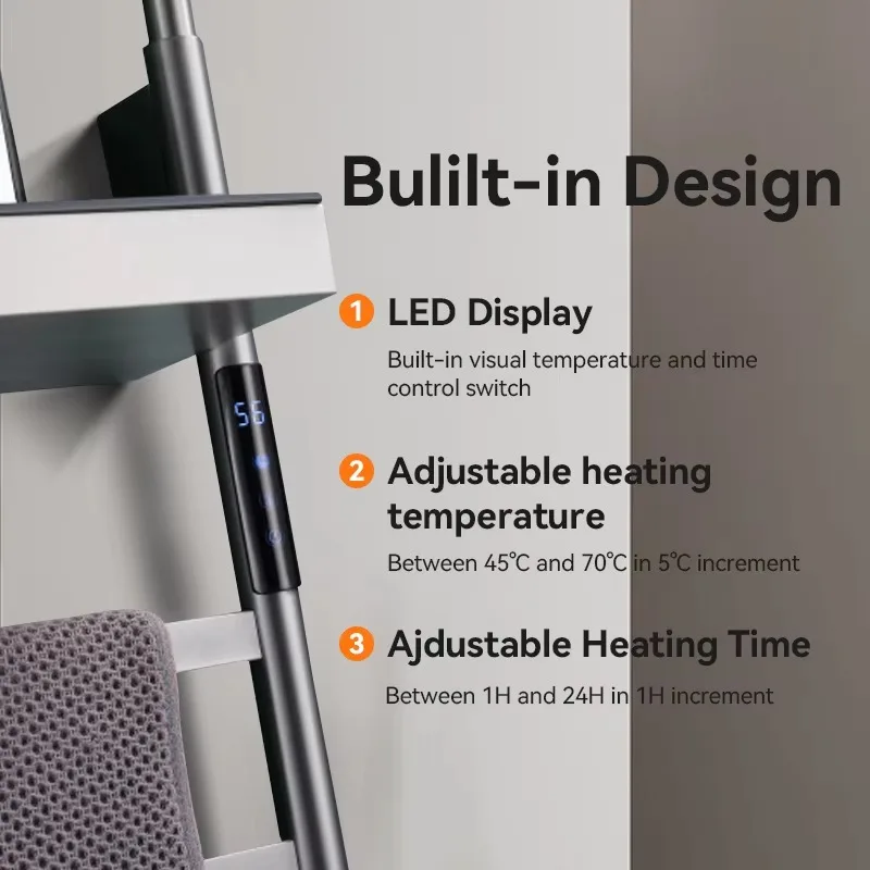 Towel Heated Holder Bathroom E - Towel Warmer Electric recension och pris