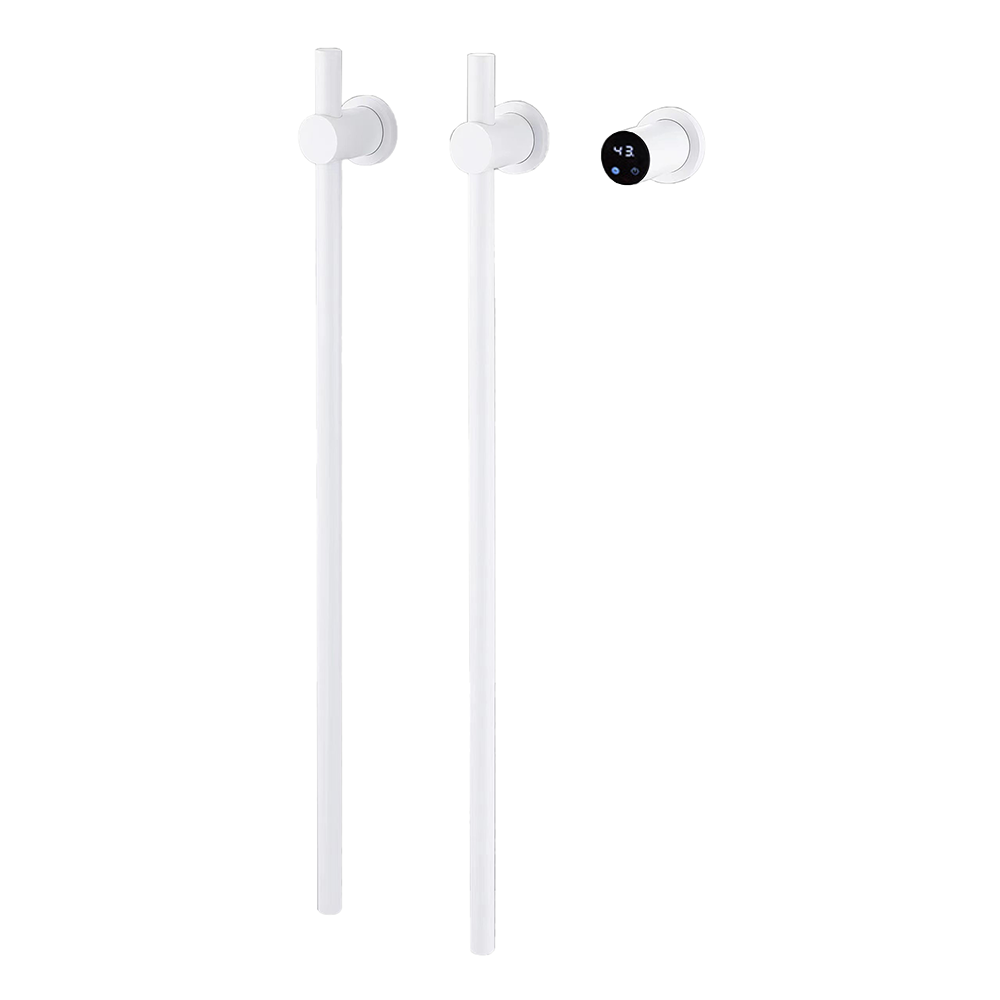Vertical Matte White 80.5x2.2c - Towel Warmer Electric recension och pris