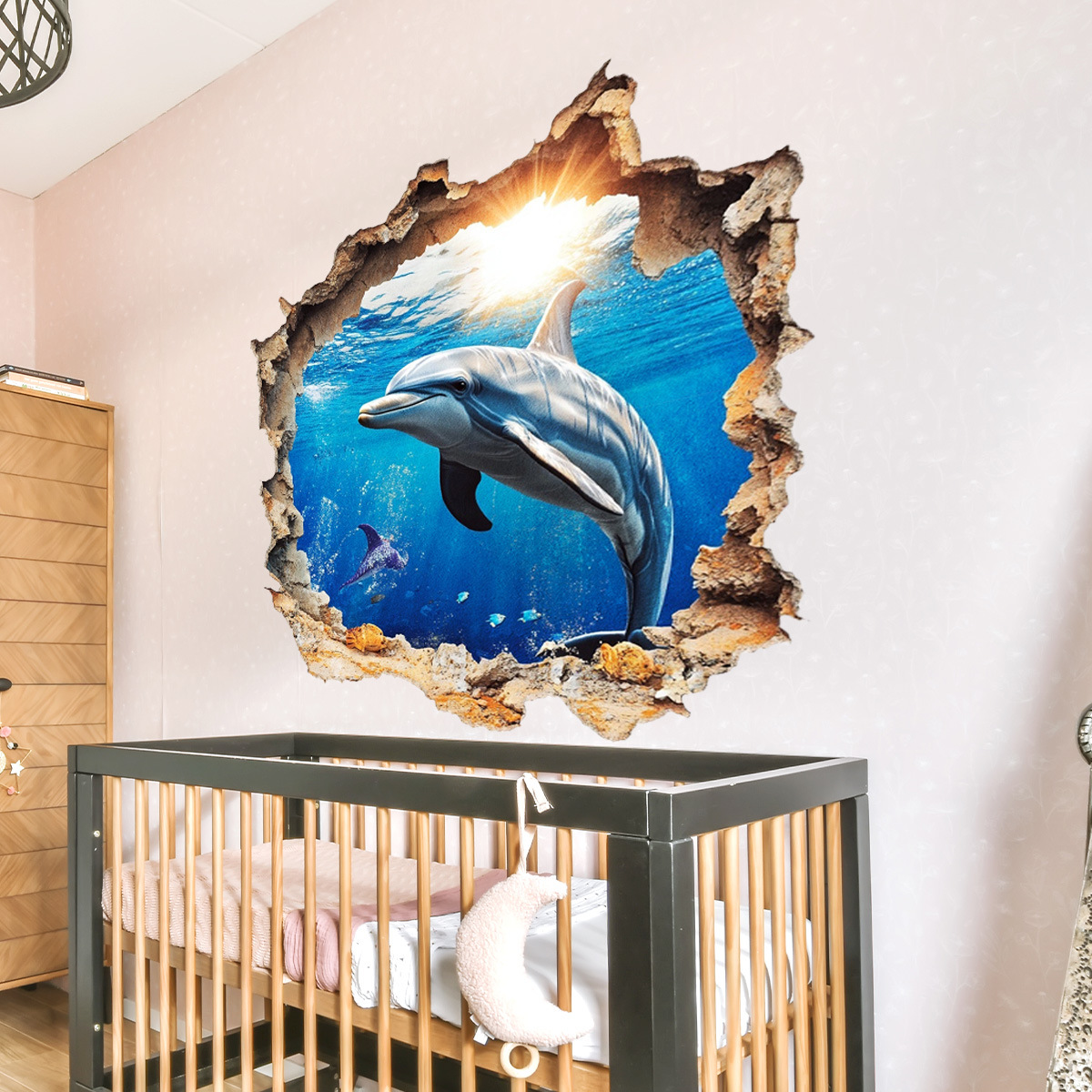 3D Underwater World Dolphin Br - Home Bathroom Break recension och pris