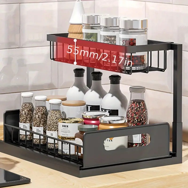 2 Tier Under Sink Organizer Pu - Home Depot Bathroom Sink recension och pris