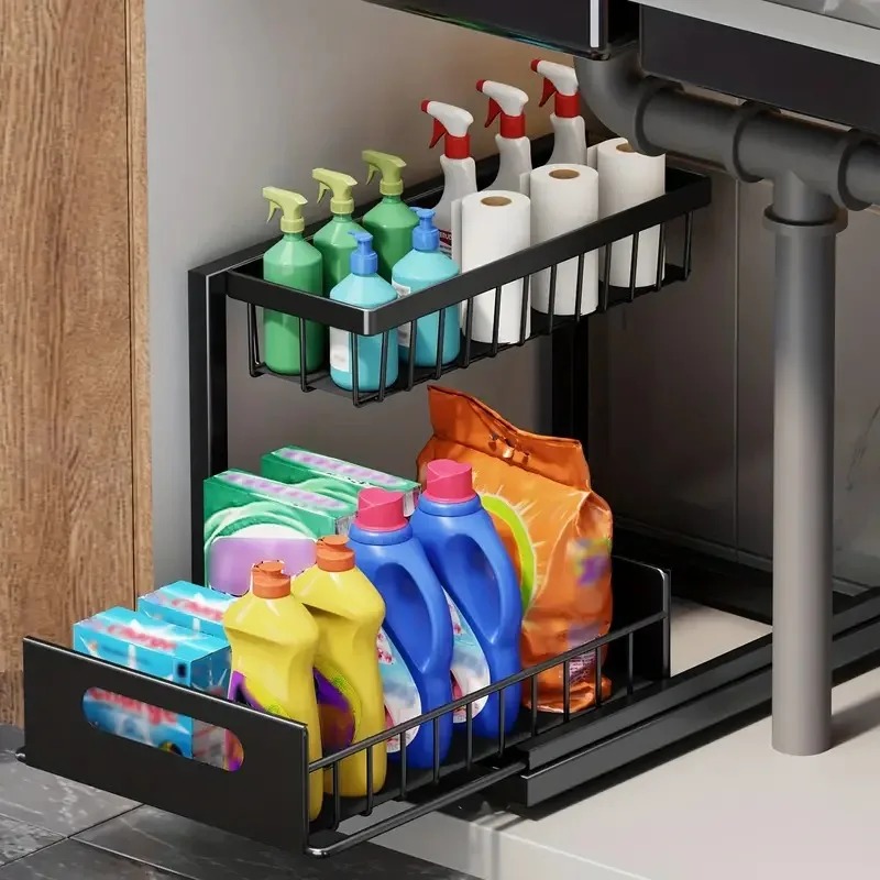 2 Tier Under Sink Organizer Pu - Home Depot Bathroom Sink recension och pris